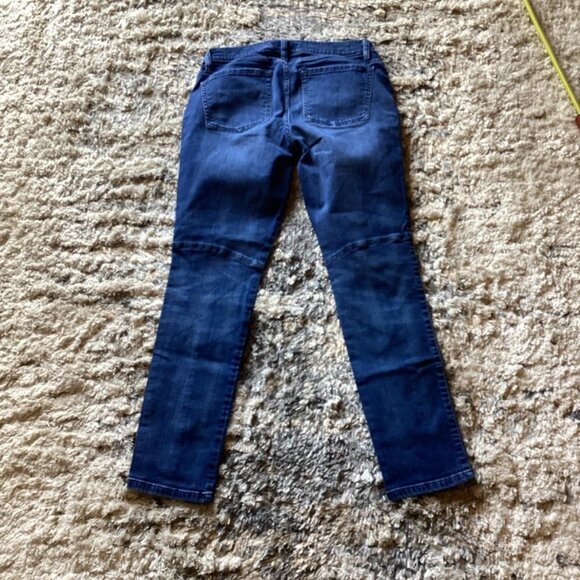 LRL Ralph Lauren Blue Stretch Denim Biker Jeans Women’s Size 8 - Picture 5 of 6